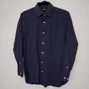 Bonobos Men's Slim Fit Stretch Button Down ‎ Plaid Long Sleeve 15 1/2 33 Medium